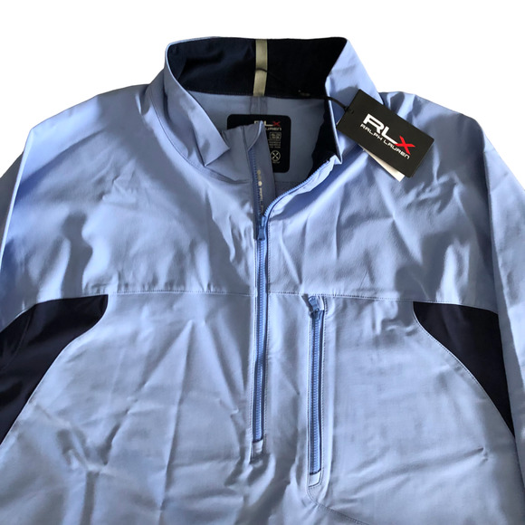 RLX Ralph Lauren Light Blue and Navy Windbreaker - Picture 2 of 6